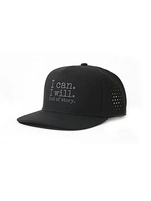 Boné Trucker Flat Micro I Can I Will Black