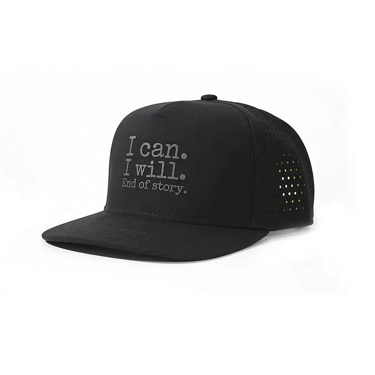 Boné Trucker Flat Micro I Can I Will Black 1
