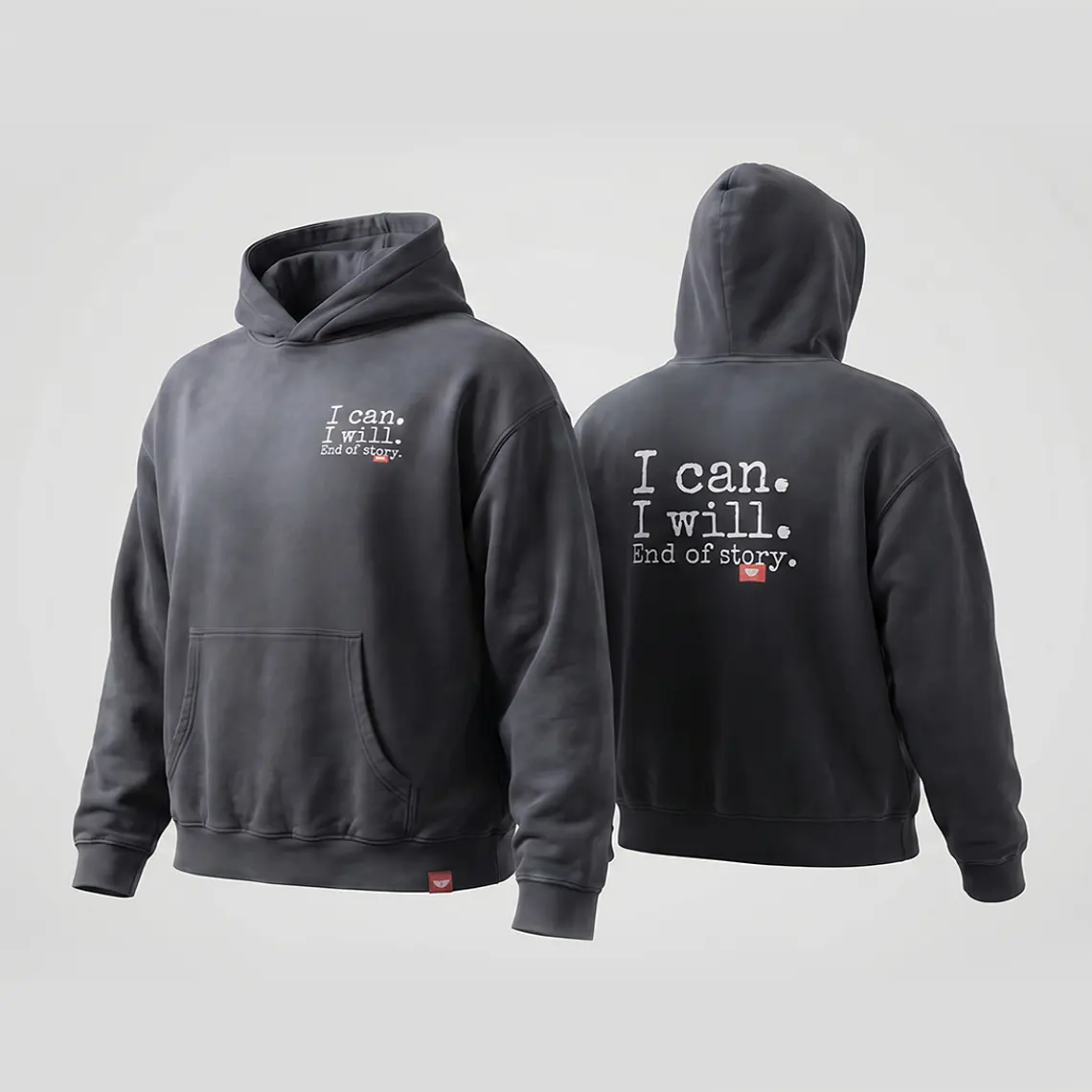 Sweat Hood Funbox I Can I Will White/Red 4