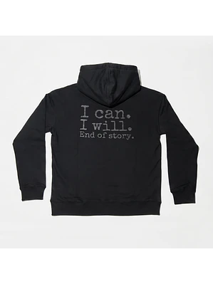 Sweat Hood Funbox I Can I Will Black 540