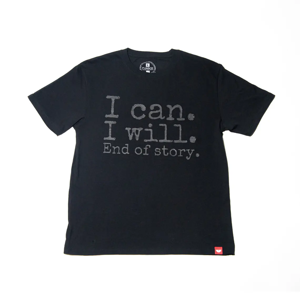 T-Shirt Funbox I Can I Will Black 1