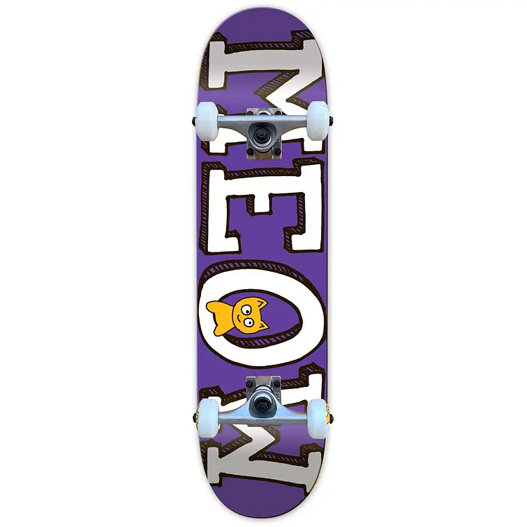 Skate Meow Logo Purple - 8.25