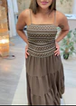 Vestido Fruncido Chocolate  - thumbnail 3
