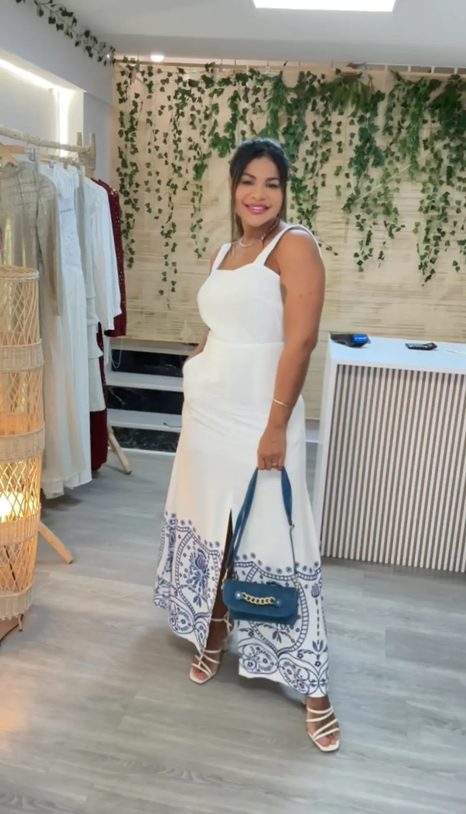 Vestido Bordado Blue  2