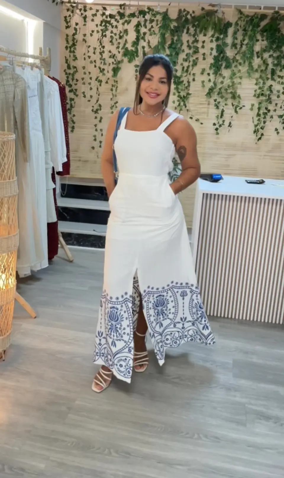 Vestido Bordado Blue  3