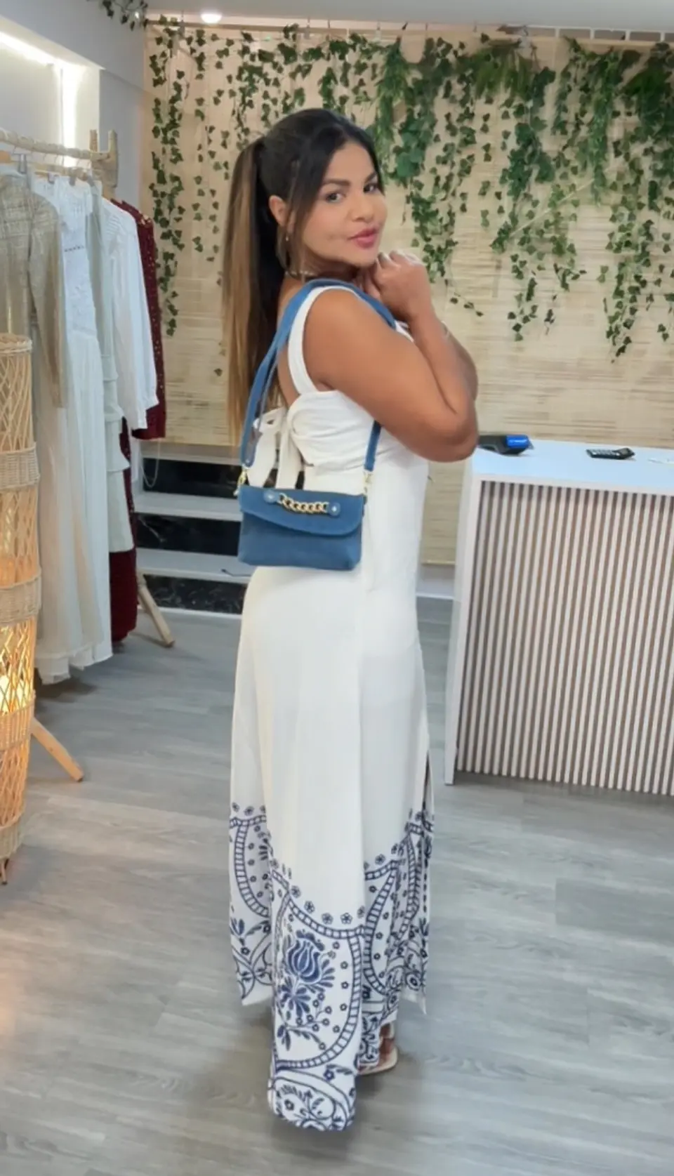 Vestido Bordado Blue  5