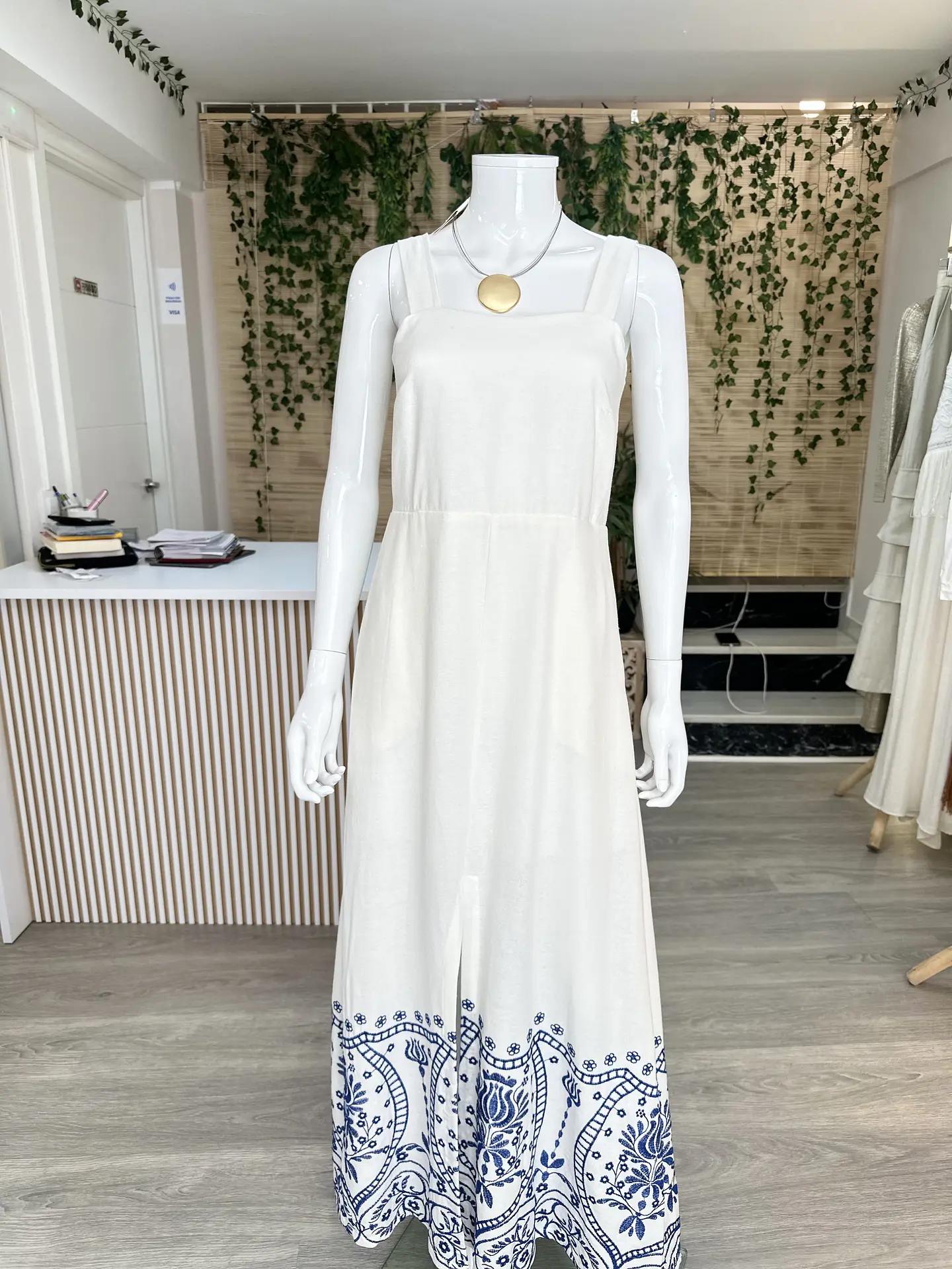 Vestido Bordado Blue  10