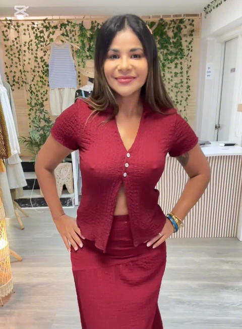 Blusa crinkle