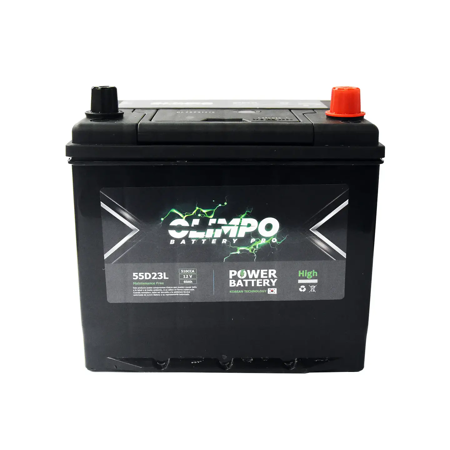 Bateria 60AH Olimpo 55D23L CCA 510 (- +) 1