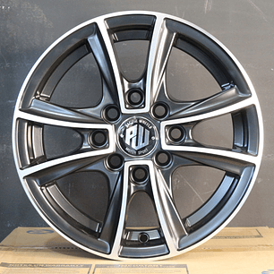 CRUZAD351045MBM Llanta Aro 13X5.5 4X100/114 Mbm Et 35