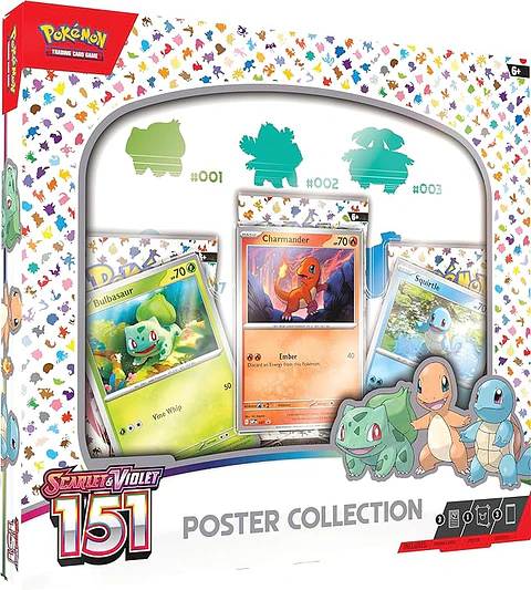 Juego Cartas Pokemon Scarlet and Violet 151 Poster Collection - Ingles