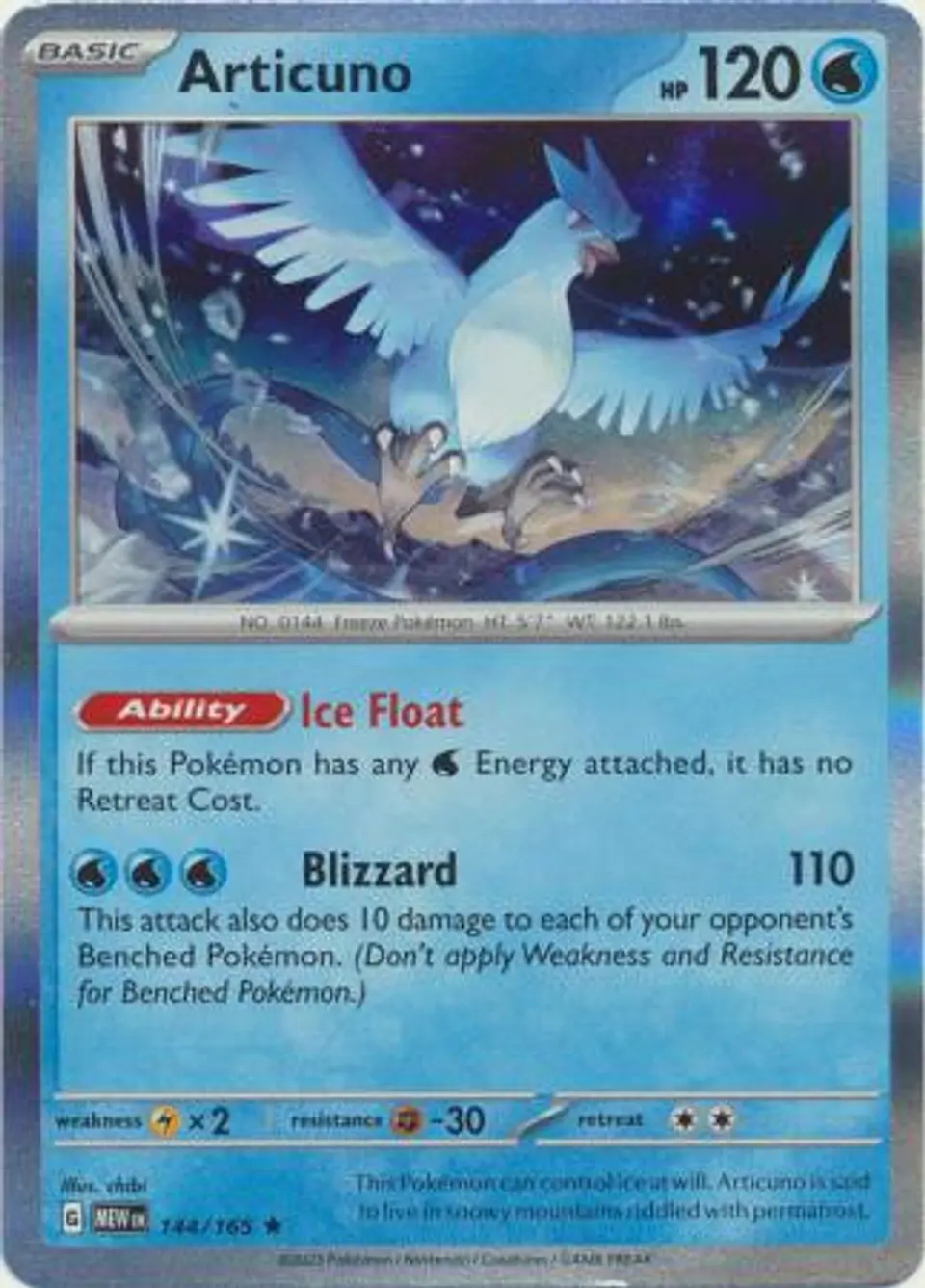 Articuno - 144/165 - Holo Rare 1