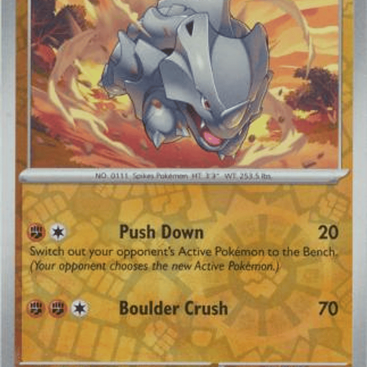 Rhyhorn - 111/165 - Common Reverse Holo