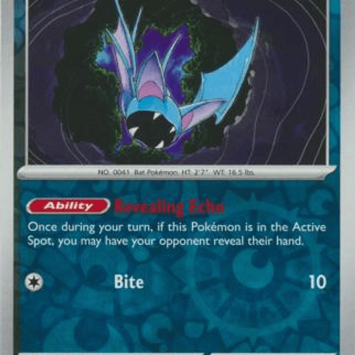 Zubat - 041/165 - Common Reverse Holo