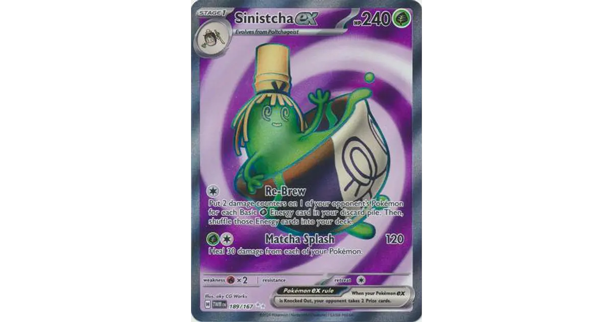 Sinistcha ex - 189/167 - Full Art Secret Rare