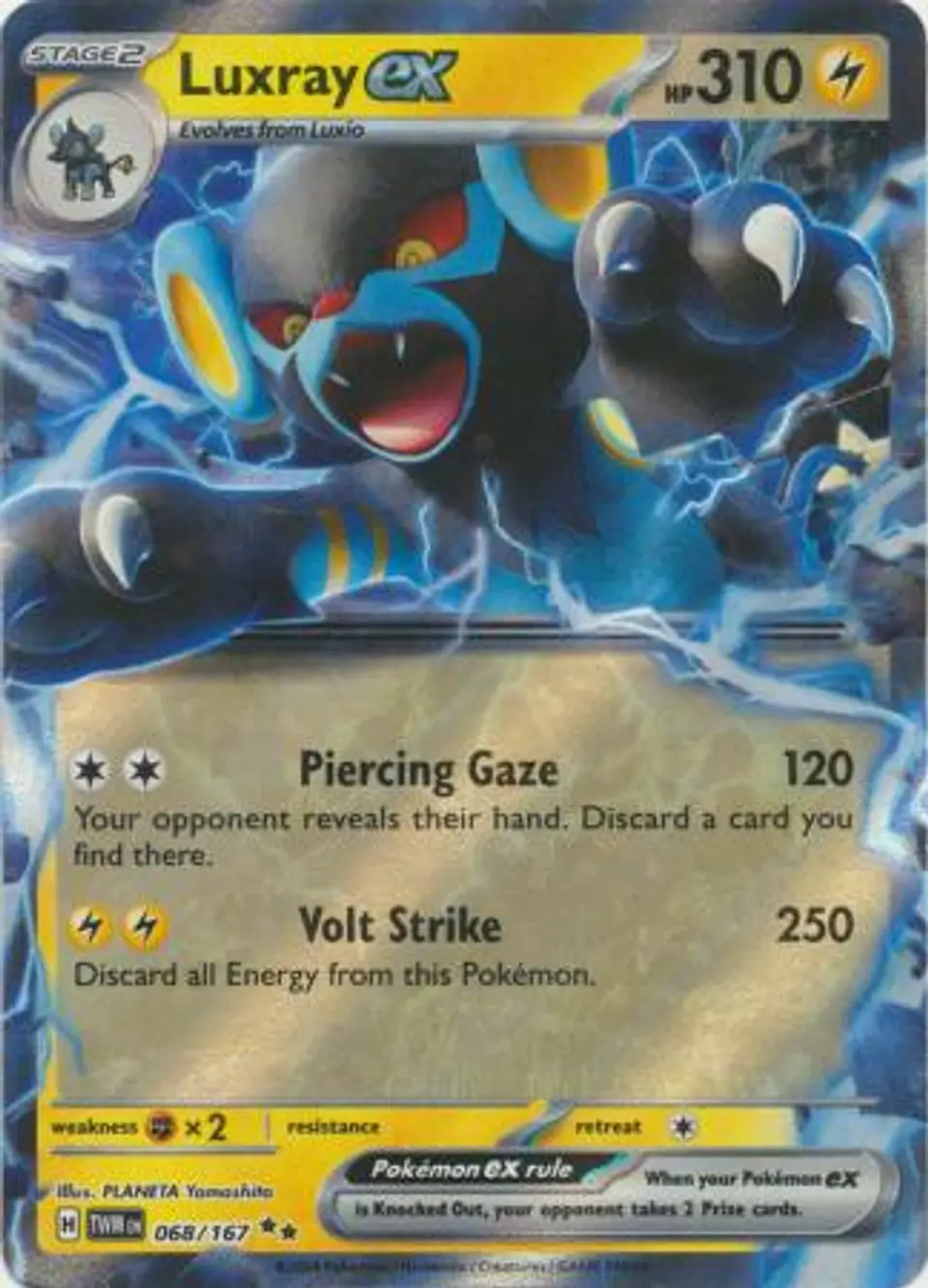 Luxray ex - 068/167 - Ultra Rare (Español) 1