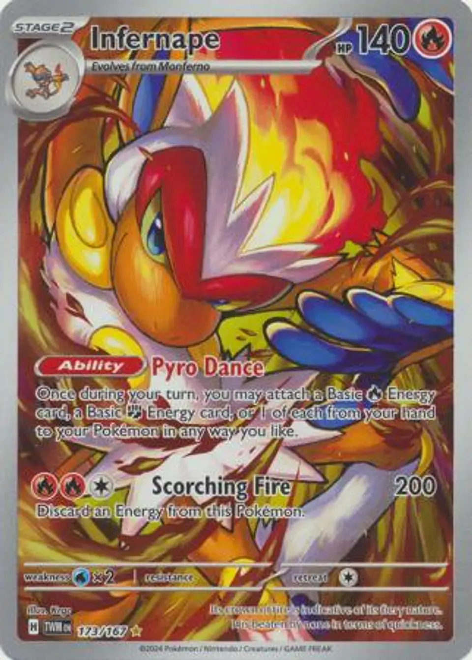 Infernape - 173/167 - Illustration Rare 1