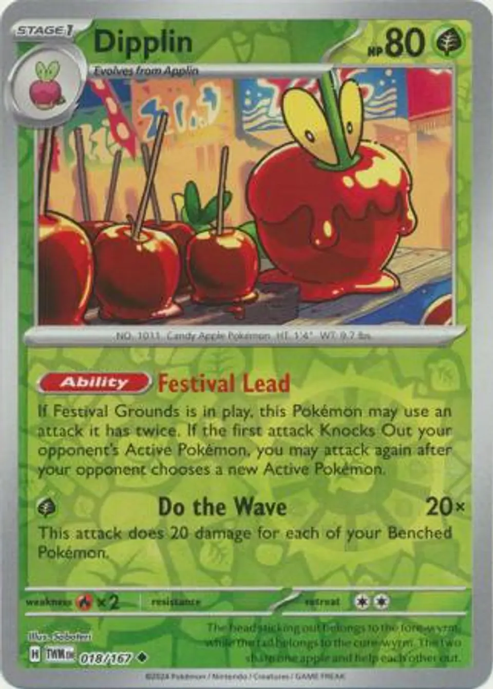 Dipplin - 018/167 - Uncommon Reverse Holo 1