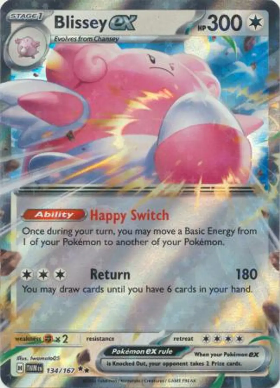 Blissey ex - 134/167 - Ultra Rare 1