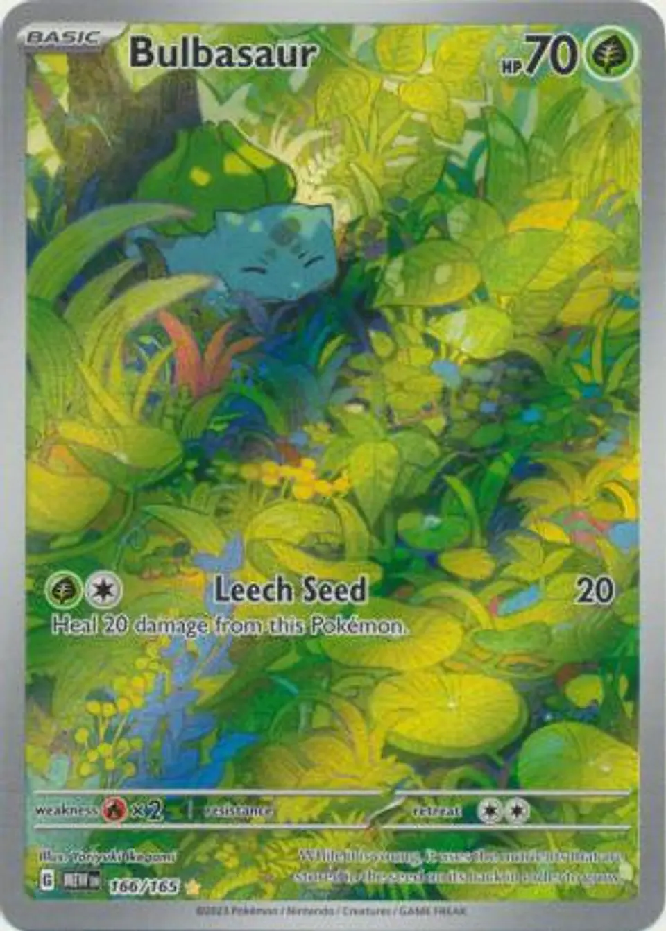 Bulbasaur - 166/165 - Illustration Rare 1