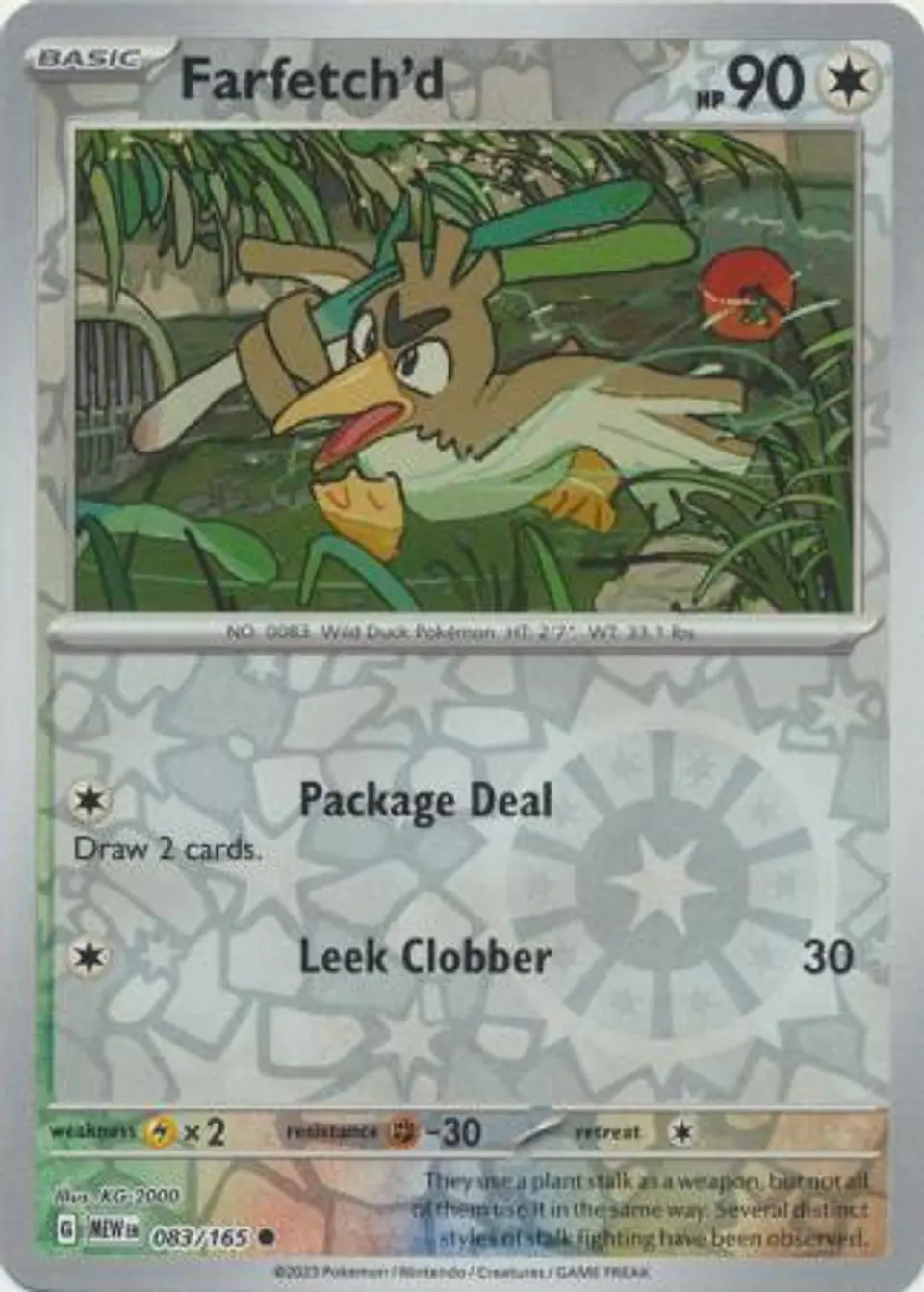 Farfetch'd - 083/165 - Common Reverse Holo 1