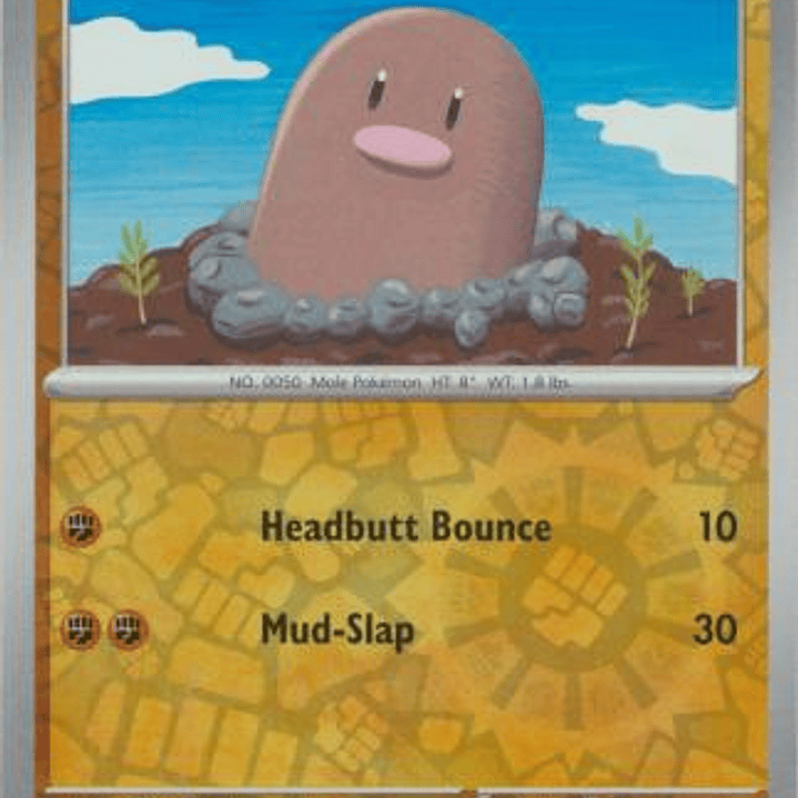 Diglett - 050/165 - Common Reverse Holo