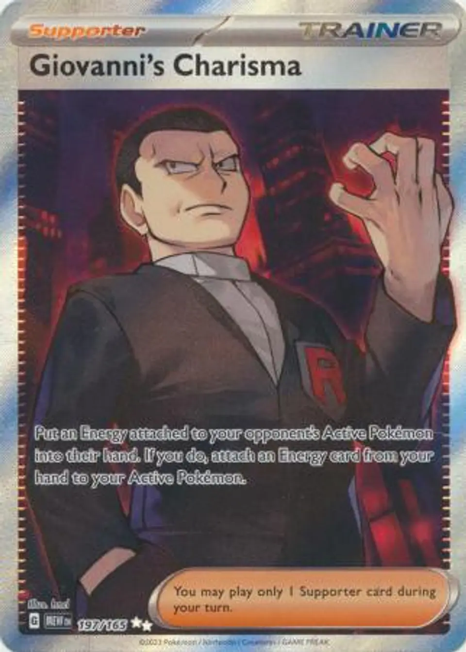 Giovanni's Charisma - 197/165 - Full Art Secret Rare 1