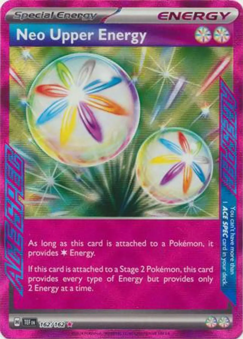 Neo Upper Energy - 162/162 - Ace Rare (Español) 1