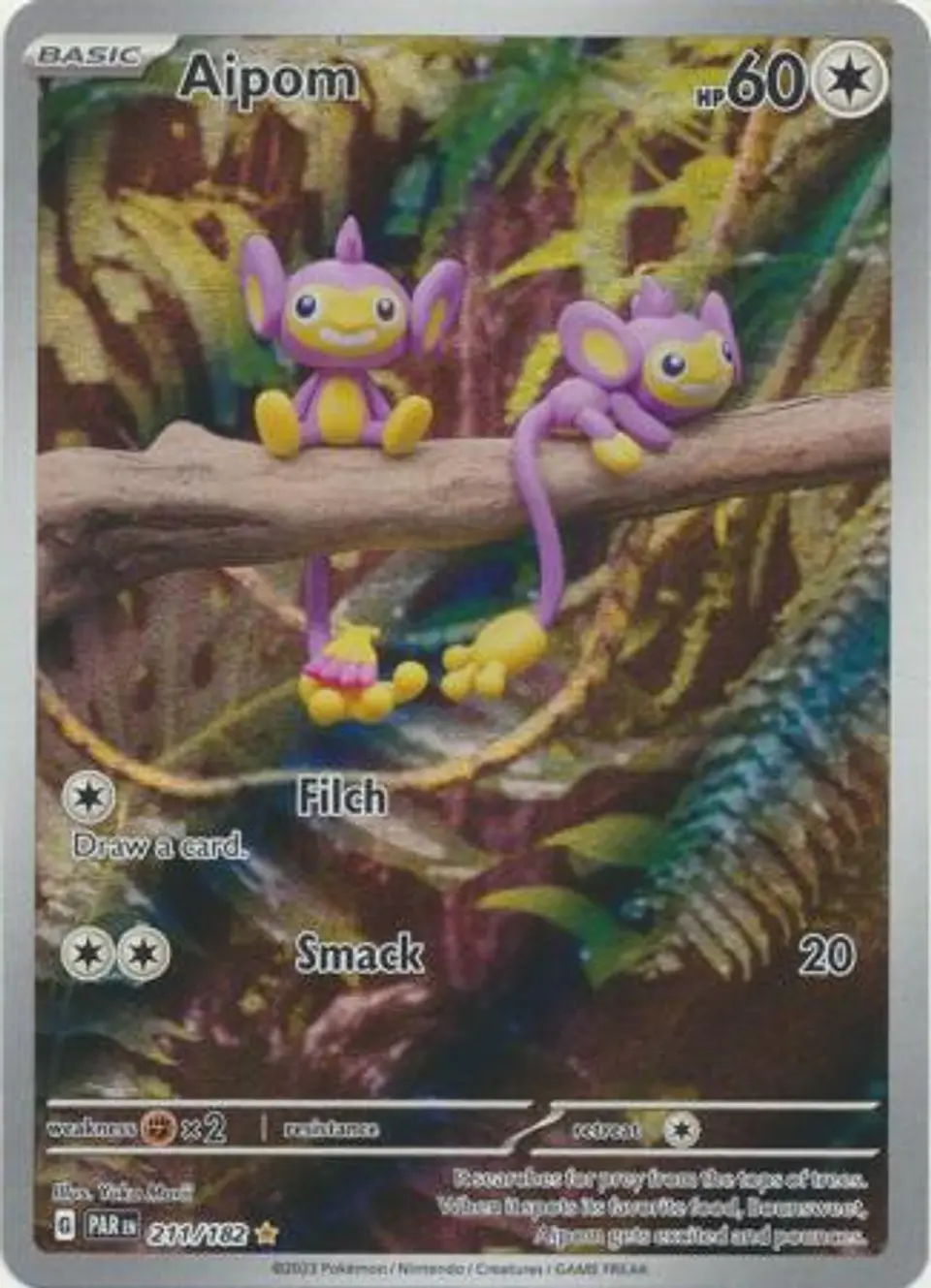 Aipom - 211/182 - Illustration Rare 1