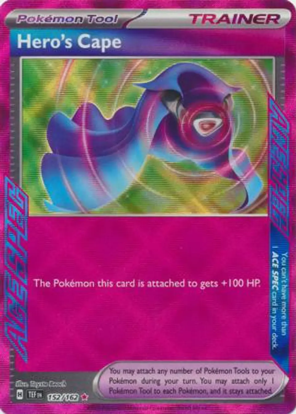 Hero's Cape - 152/162 - Ace Rare 1