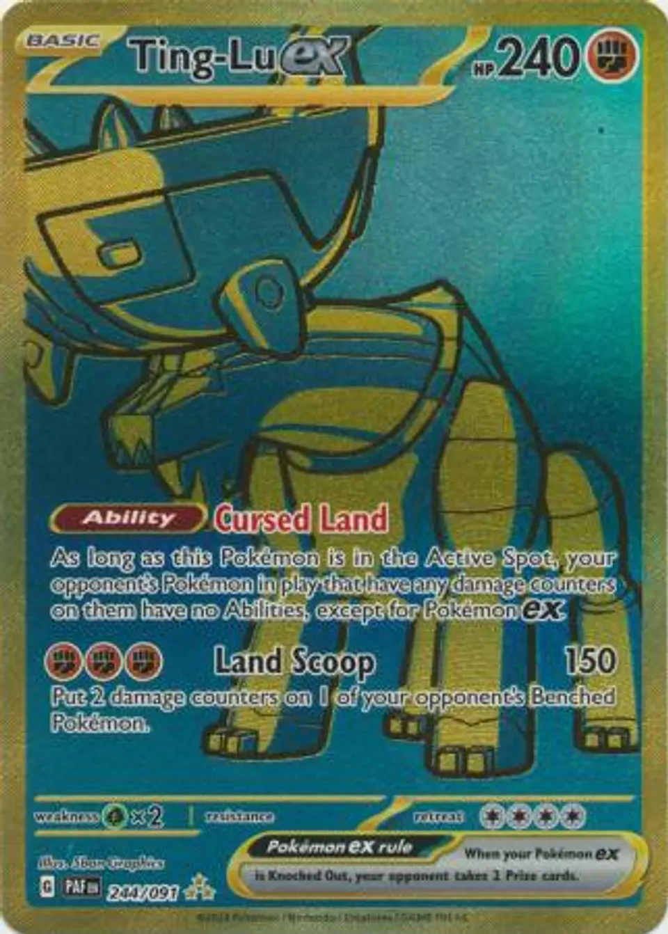 Ting-Lu ex - 244/091 - Gold Secret Rare 1