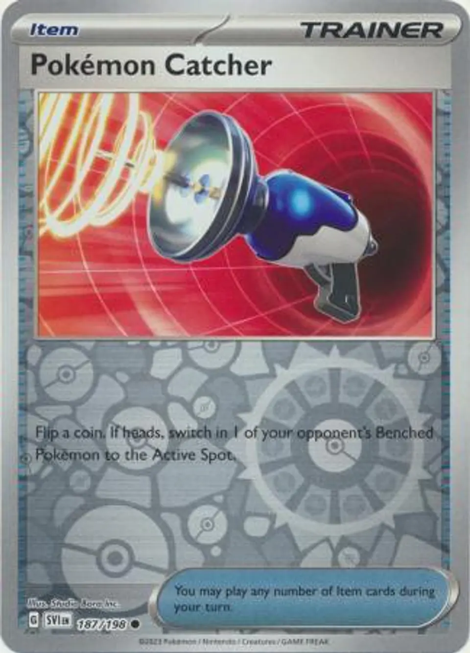 Pokemon Catcher - 187/198 - Common Reverse Holo 1