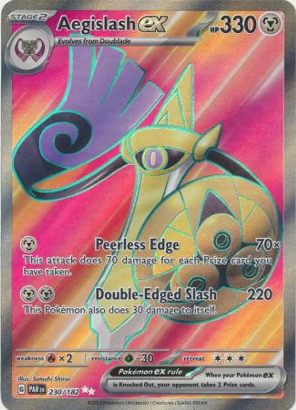 Aegislash ex - 230/182 - Full Art Secret Rare 1