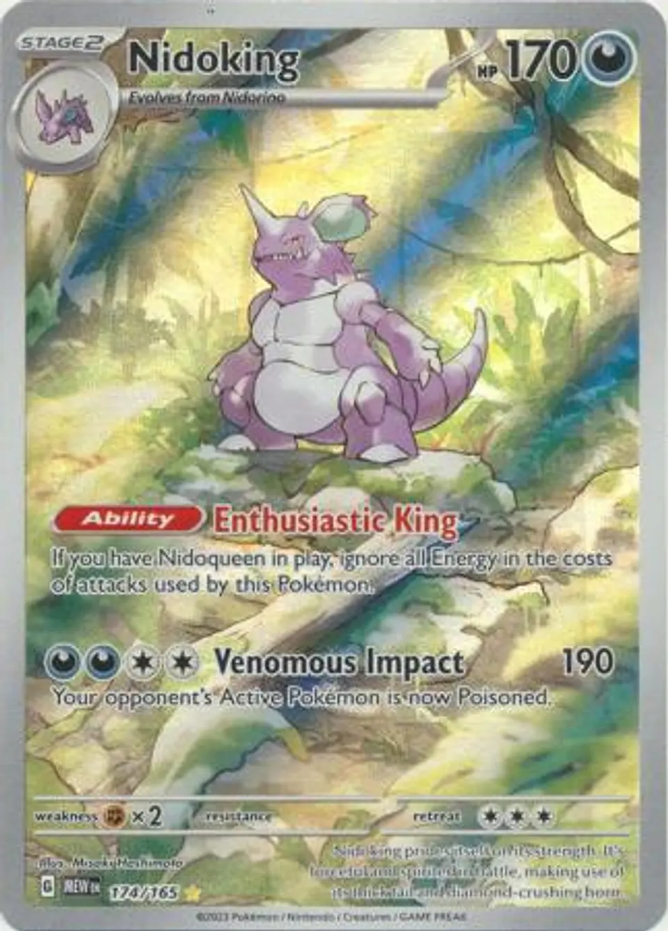 Nidoking - 174/165 - Illustration Rare 1