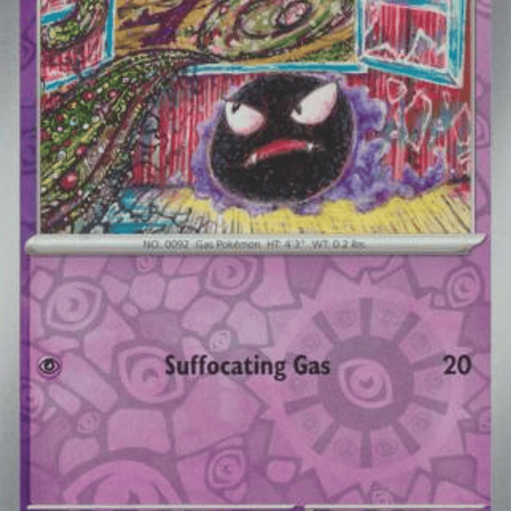 Gastly - 092/165 - Common Reverse Holo