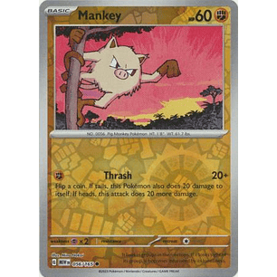 Mankey - 056/165 - Common Reverse Holo