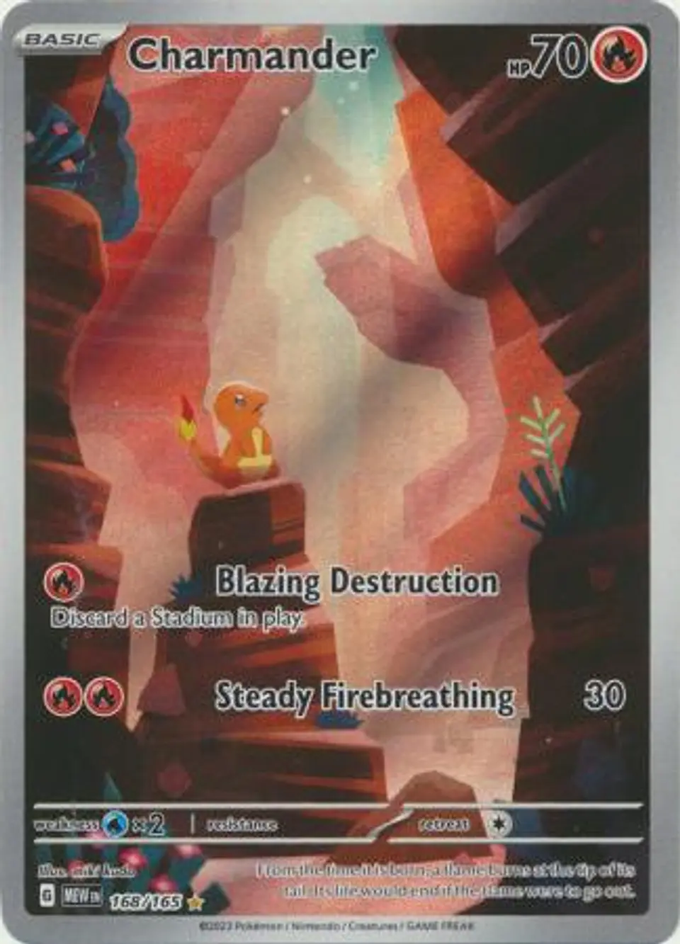 Charmander - 168/165 - Illustration Rare (Español) 1