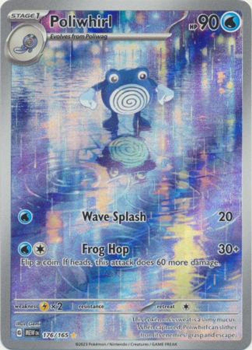 Poliwhirl - 176/165 - Illustration Rare Ingles 1