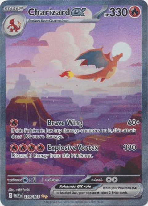 Charizard ex - 199/165 - Special Illustration Rare Ingles