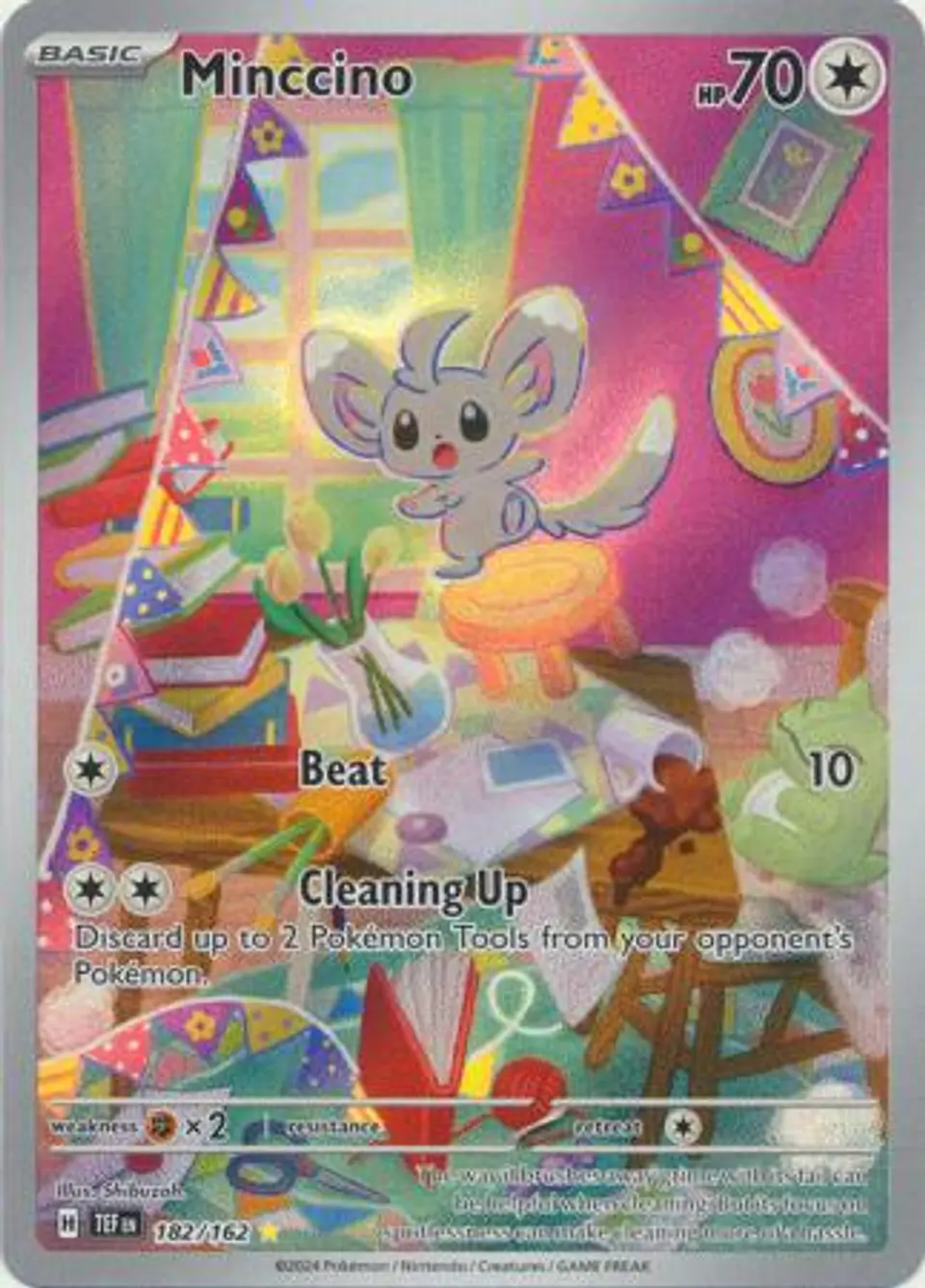 Minccino - 182/162 - Illustration Rare 1