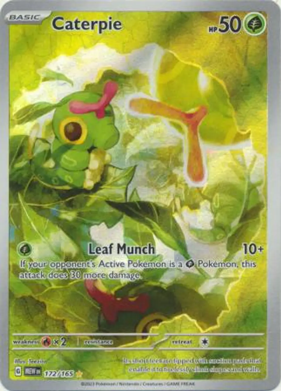 Caterpie - 172/165 - Illustration Rare 1