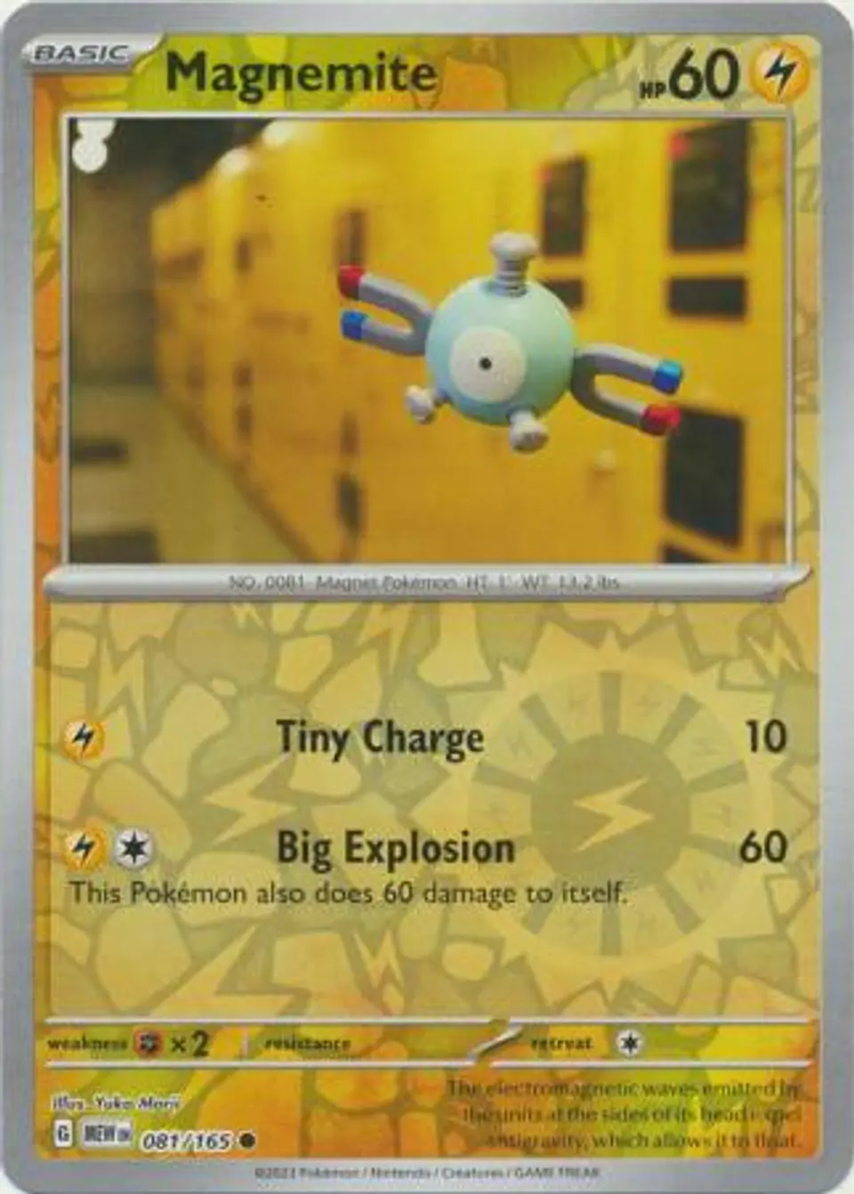 Magnemite - 081/165 - Common Reverse Holo (Español) 1