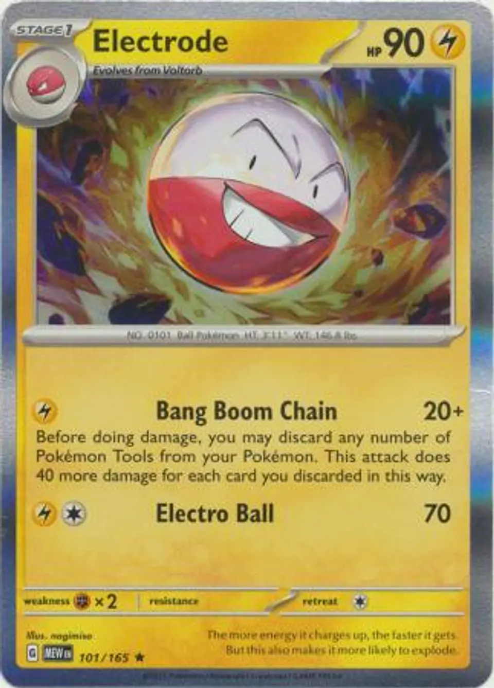 Electrode - 101/165 - Holo Rare (Español) 1