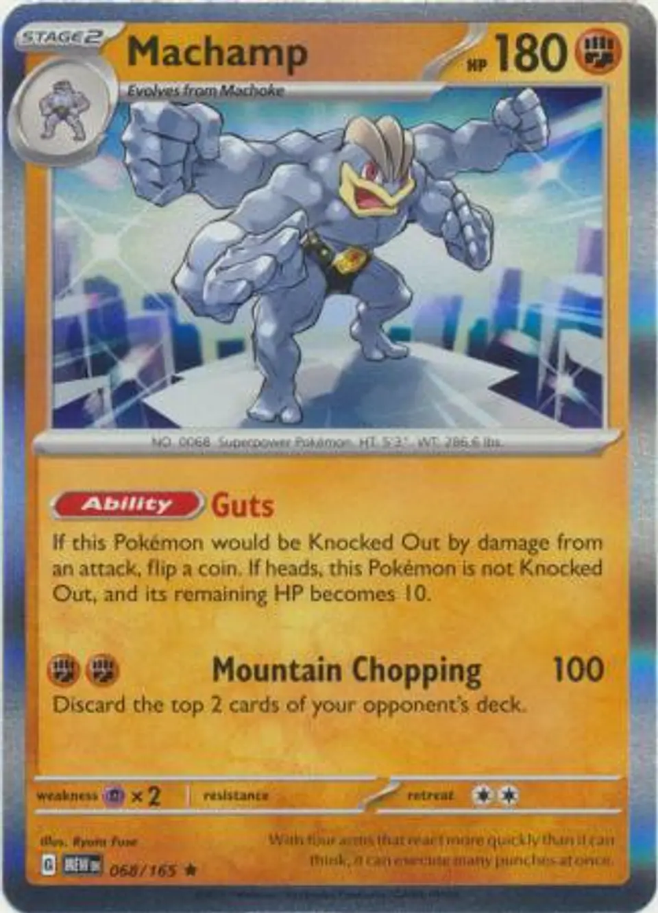 Machamp - 068/165 - Holo Rare (Español) 1