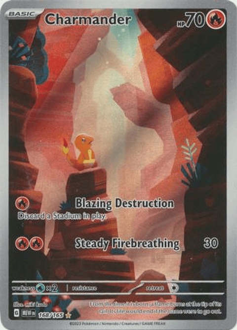 Charmander - 168/165 - Illustration Rare Ingles