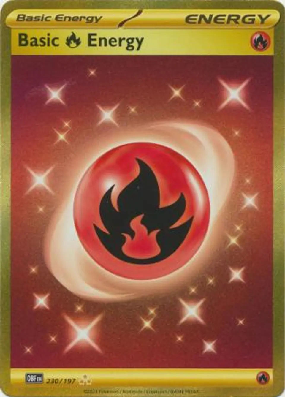 Fire Energy - 230/197 - Gold Secret Rare 1