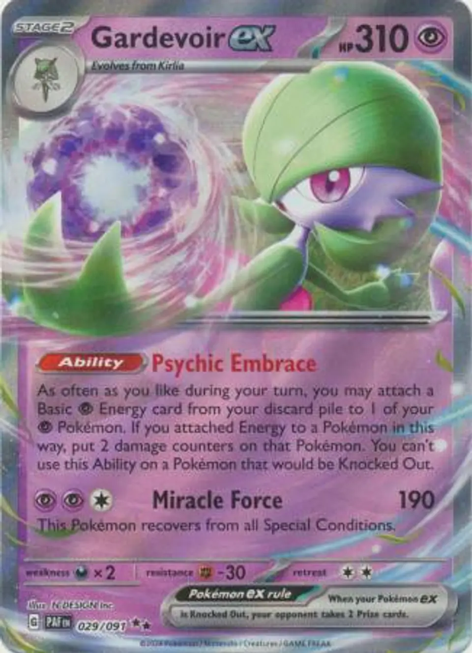 Gardevoir ex - 029/091 - Ultra Rare 1