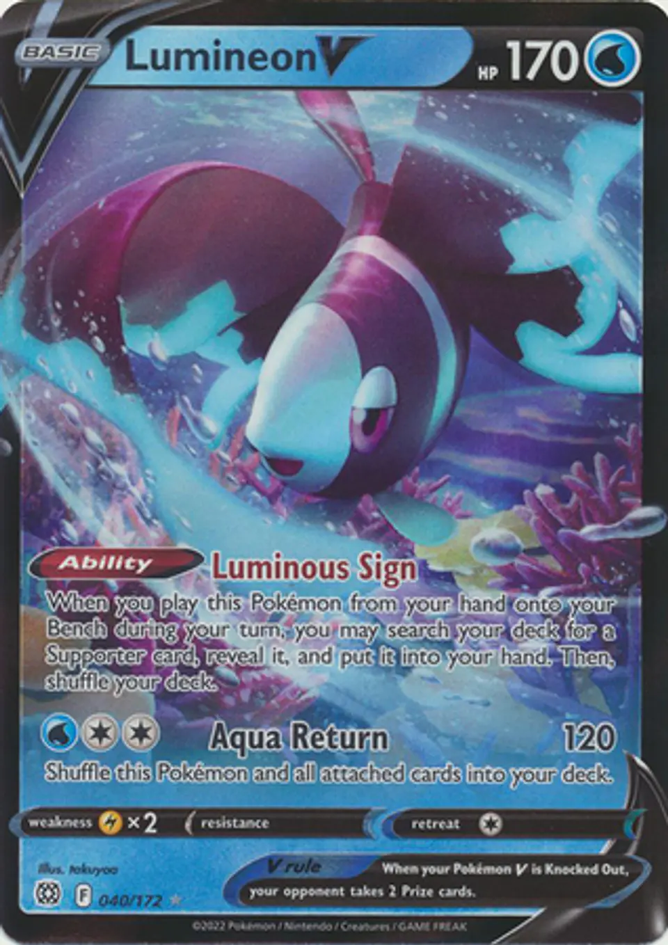 Lumineon V - 040/172 - Ultra Rare 1