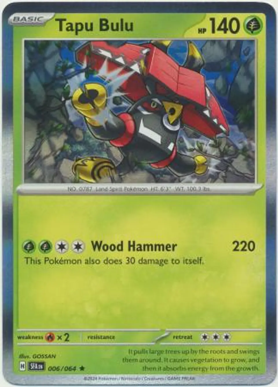 Tapu Bulu - 006/064 - Holo Rare 1