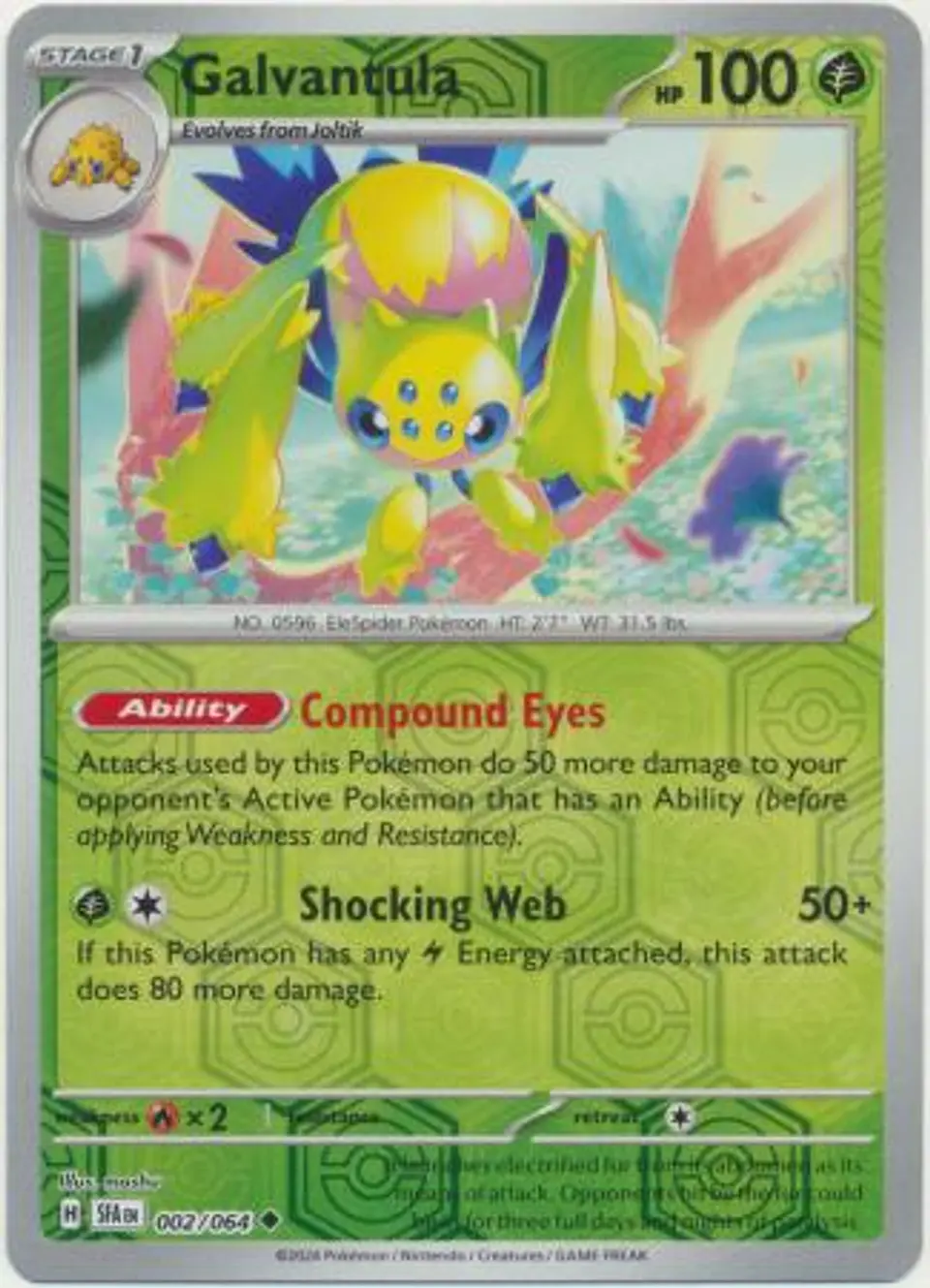 Galvantula - 002/064 - Uncommon Reverse Holo 1